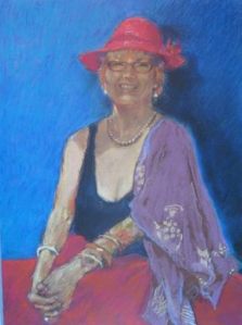 pastel portrait by sue hill